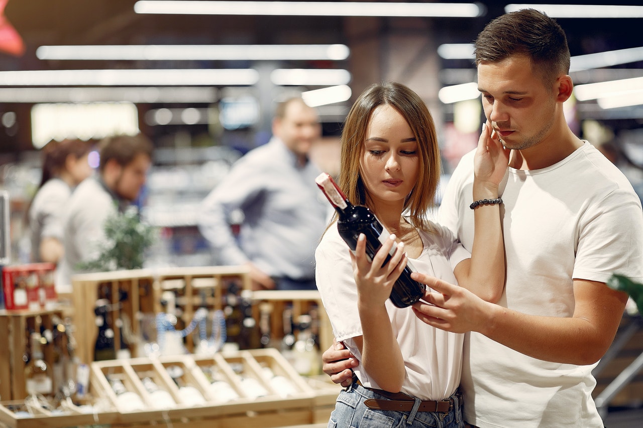 buy drinks from a liquor store