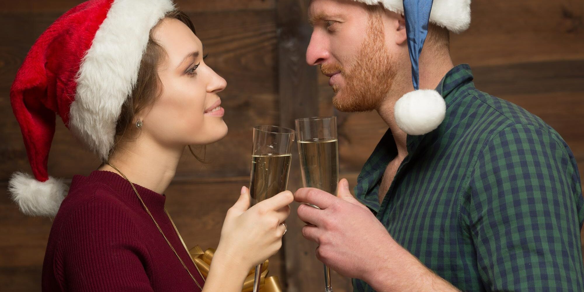 Christmas champagne cocktail