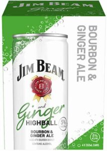 Jim Beam Bourbon & Ginger Ale RTD cocktail