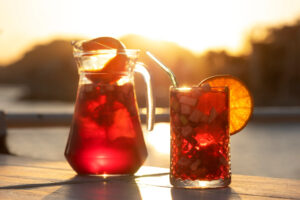 Rose Sangria cocktail