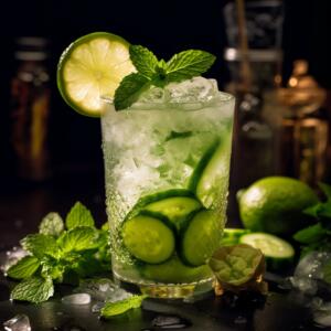 Gin and Cucumber Basil Smash