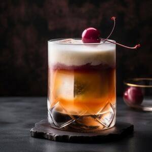 Smoked Cherry Old-Fashioned cocktail