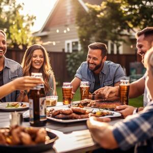 beer bourbon and BBQ