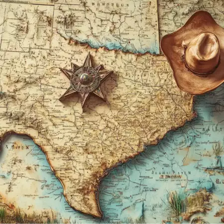 Texas old map
