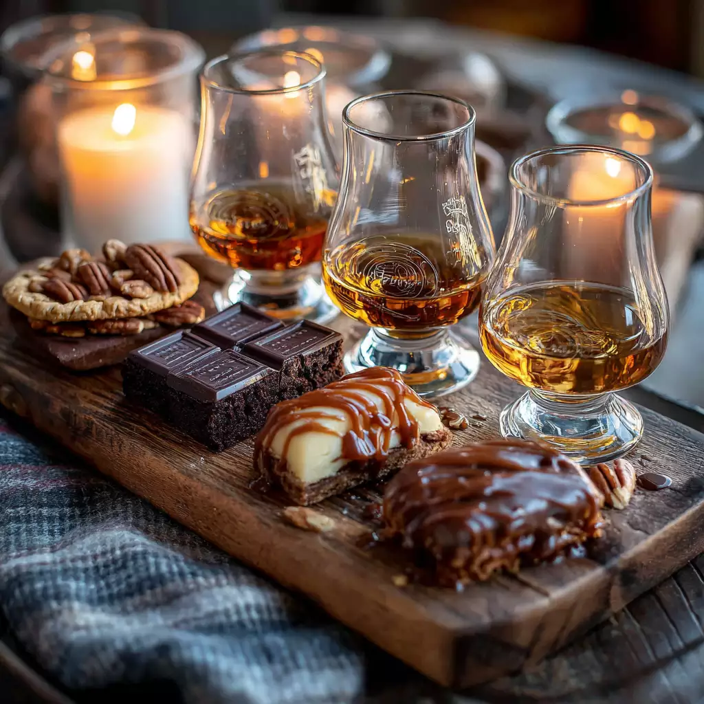 three burbon glasses
