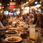 Large family banquet in East Texas
