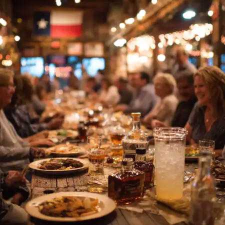 Large family banquet in East Texas