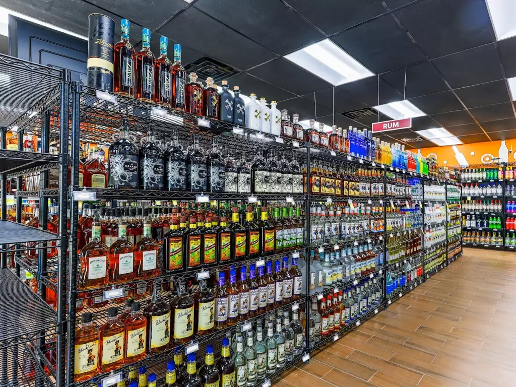 Game Days, Gatherings, and Marshall Nights: How Zipps Liquor Fuels Local Traditions Liquor store aisle in Marshall, Texas with shelves stocked with rum, whiskey, and mixers at Zipps Liquor