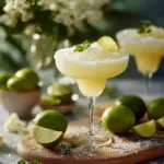 Classic margarita made with blanco tequila on a sunny Texas patio.