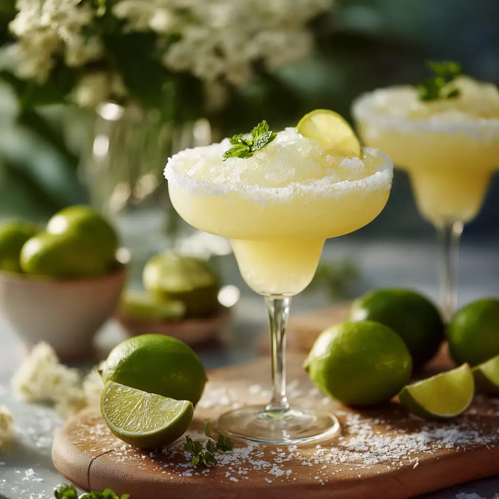 Classic margarita made with blanco tequila on a sunny Texas patio.