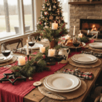 Best Wines for Christmas You Can Buy in Texas Christmas table setting with red wine glasses and festive Texas holiday decor