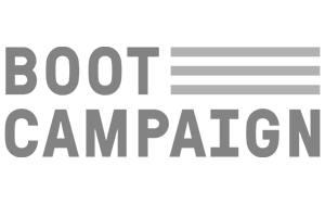 Donation boot campaign logo