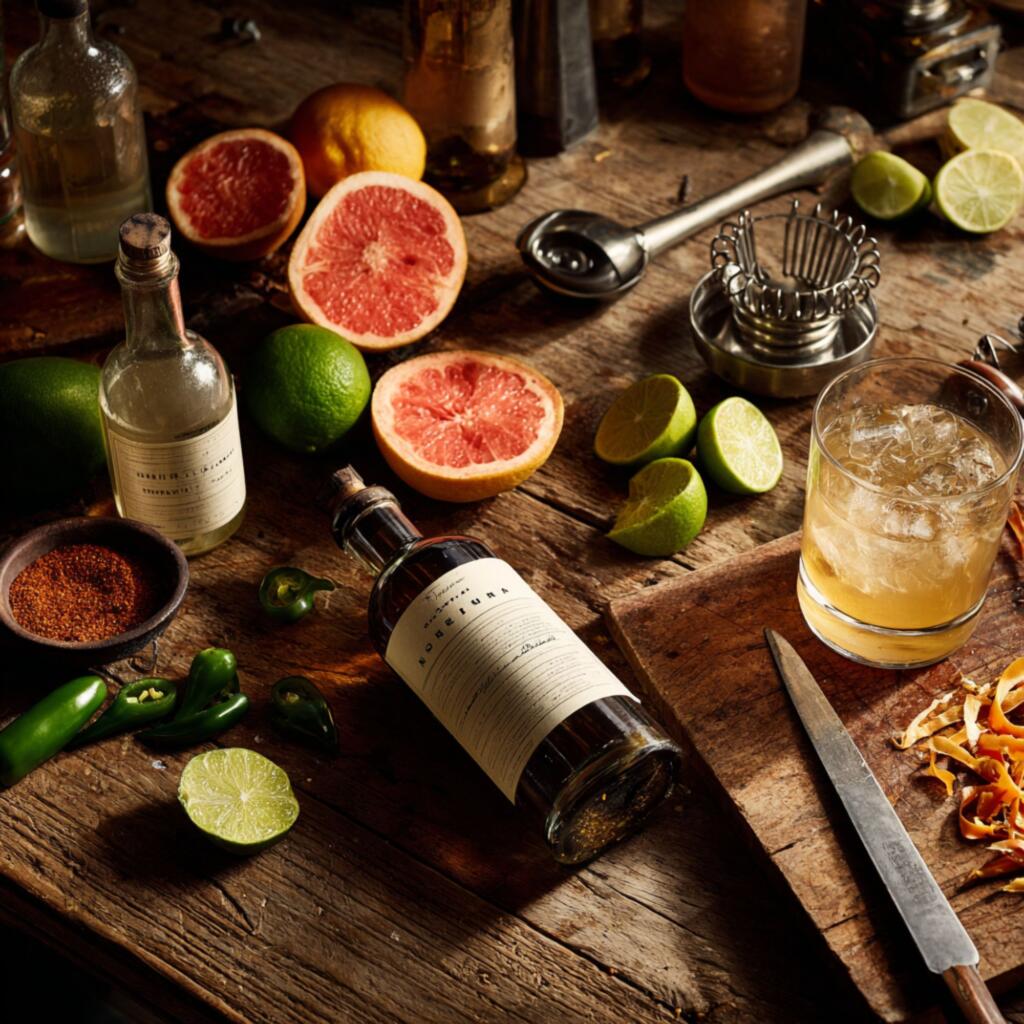 Smoky Mezcal Cocktails Every Texan Should Try This Year Mezcal cocktail ingredients and smoky drinks prepared for serving