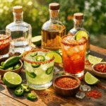 Spicy Texas Drinks You Have to Try: Jalapeño, Tajín, and Chili-Infused Cocktails Jalapeño margarita and chili-rimmed tequila cocktails served Texas-style