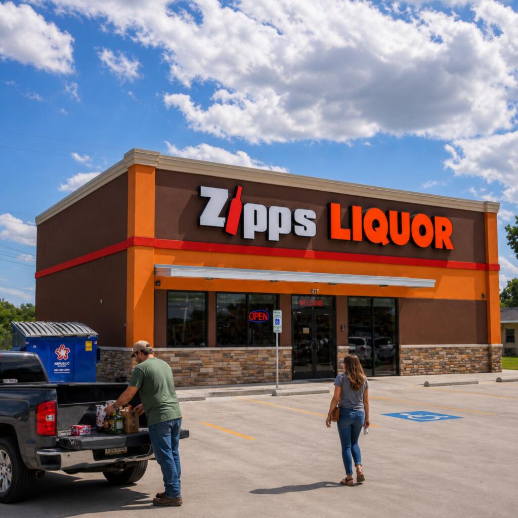 National Moscato Day: Best Sweet Wines at Zipps Marshall for East Texas Celebrations Exterior of Zipps Liquor Marshall Store 26 in Marshall Texas on a sunny afternoon