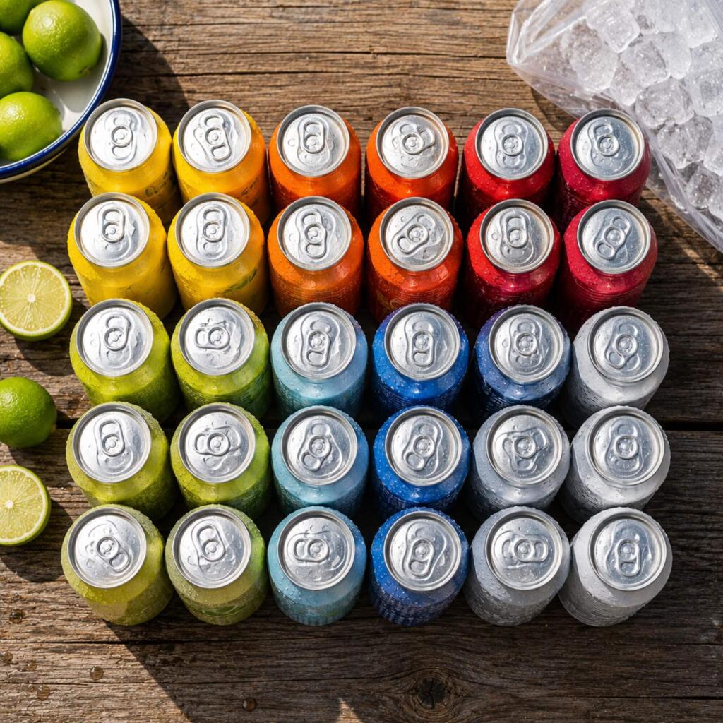 Tailgate-Ready: Canned Cocktails and RTDs for Two-a-Days and Season Kickoff Assorted canned cocktails and hard seltzers arranged for a tailgate spreadAssorted canned cocktails and hard seltzers arranged for a tailgate spread